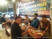 Kapolsek Kandis Dan Jajarannya Buka Puasa Bersama Camat Dan Para Insan Pers