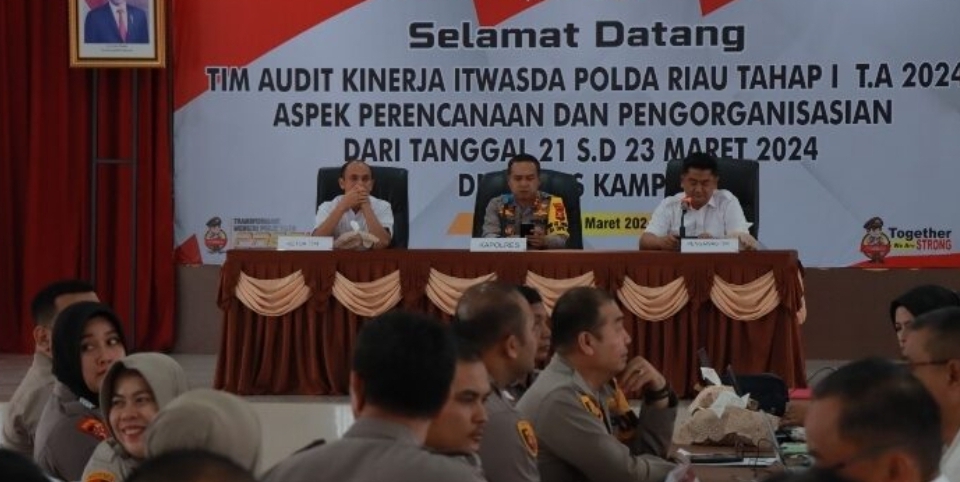 Polres Kampar Terima Tim Audit Kinerja Itwasda Polda Riau