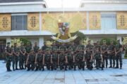 Penuh Kebahagiaan Dan Kebanggaan, Personel Satgas Yonif 122/TS Laksanakan Upacara Kenaikan Pangkat di Wilayah Penugasan