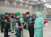 Pangdam I/BB Pimpin Acara Laporan Pangkat Periode Korps Kenaikan Periode 1 April 2024