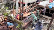 Percepat Pembangunan Rumah Ibadah, Satgas Yonif 125/SMB Karya Bhakti Pembangunan Gereja