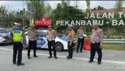 PJU Ditlantas Polda Riau Lakukan Pengecekan Tol “PEKBANG” Hingga Tol XIII Koto Kampar