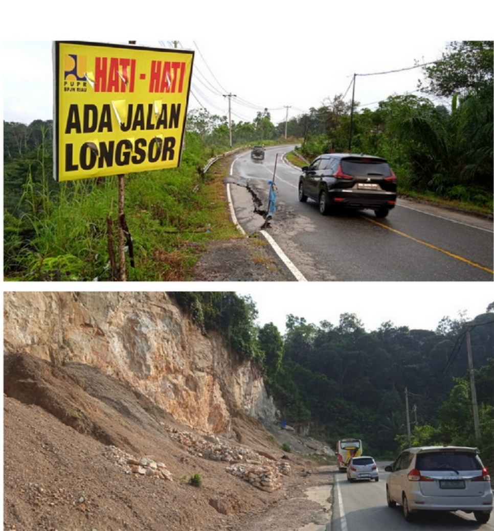 Pemudik Diharap Waspada, Jalan Longsor di PLTA Koto Panjang Kampar