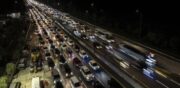 Polri Terapkan Contraflow KM 70-47 Tol Cikampek Arah Jakarta