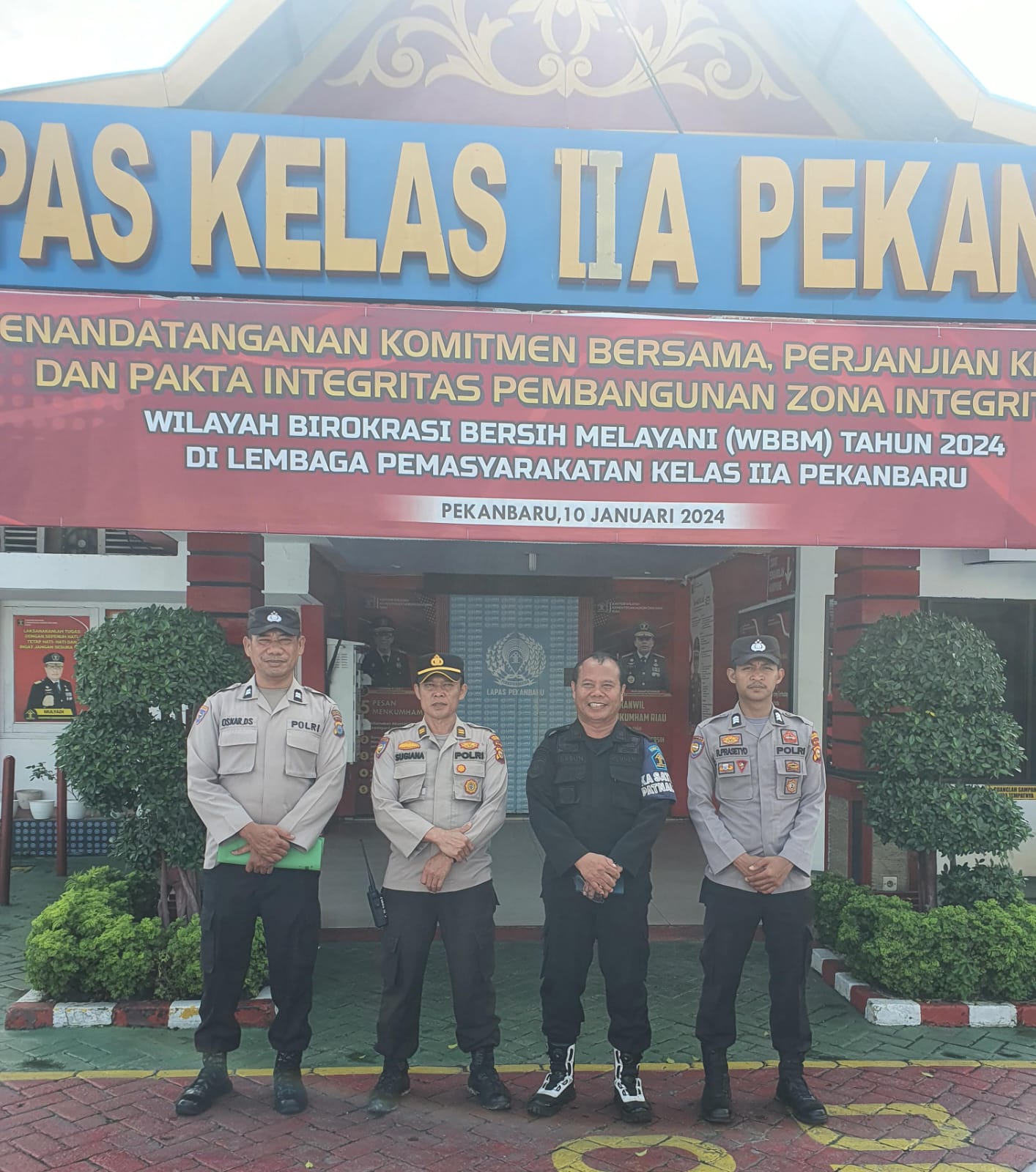 Upaya Deteksi Dini & Wujud Sinergitas Lapas Pekanbaru Terima Patroli Polsek Bukit Raya