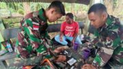 Respon Positif Masyarakat Dengan Hadirnya Tim Kesehatan Satgas Yonif 122/TS di Perbatasan Papua