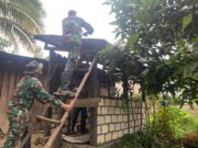 Tingkatkan Kesejahteraan Masyarakat, Satgas Yonif 122/TS Membangun Fasilitas Umum MCK di Kampung Kalifam Papua