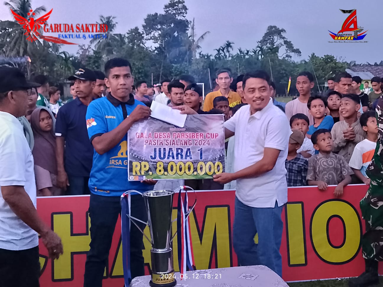 Open Turnamen Bola Kaki GALA DESA PARSIBER Cup 2024 Kelurahan Pasir Sialang