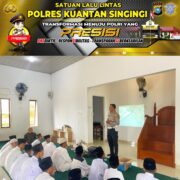 Sat Lantas Polres Kuansing Bersama ISDC Gelar Police Go To School di Pondok Pesantren Al-Tsuraya