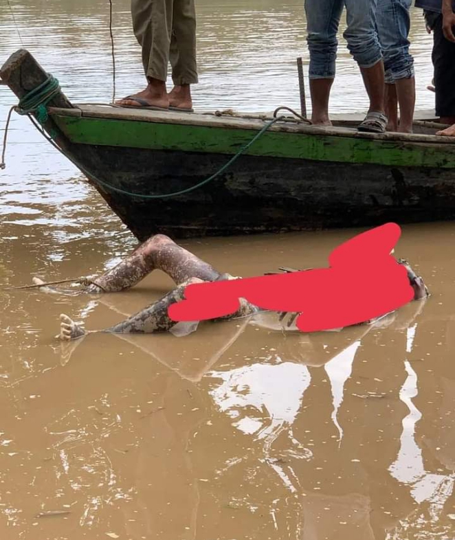 Warga Kuansing Dihebohkan Ada Penemuan Mayat Di Sungai Batang Kuantan