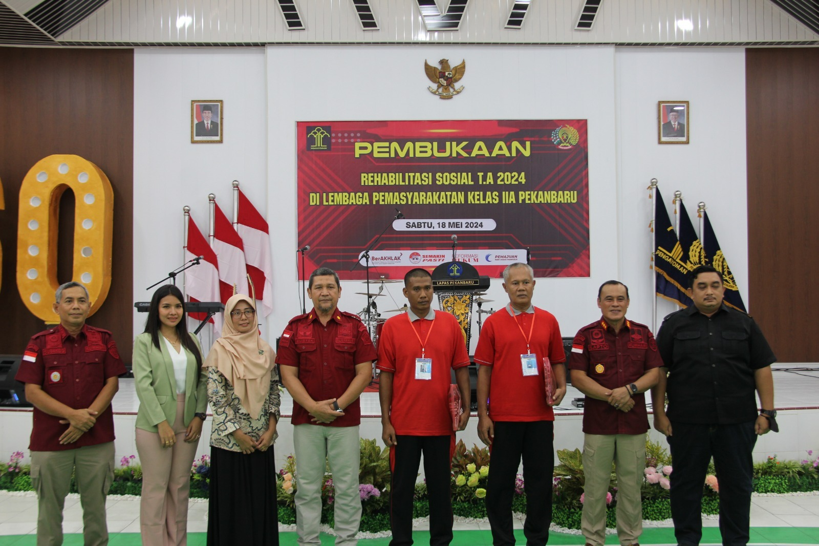 Kadivpas Buka Langsung Program Rehabilitasi Sosial Narkotika Di Lapas Pekanbaru