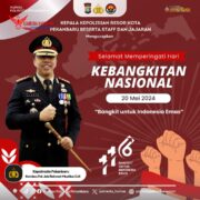 Kapolresta Pekanbaru Bertindak Sebagai Inspektur Upacara Hari Kebangkitan Nasional Ke -116