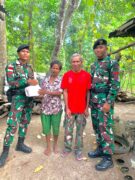 Perhatikan Masyarakat Sekitar, Pos Napan Satgas Yonkav 6/Naga Karimata Berbagi Kasih