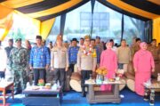 Kapolsek Kempas Beserta Jajaran dan Bhayangkari Sambut Kapolres Inhil Dalam Kunjungan Kerja