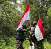 Jaga Kedaulatan Negara, Satgas Pamtas Statis RI – PNG Yonif 122/TS Gelar Patroli Patok MM 4.1 di Perbatasan Indonesia – Papua Nugini