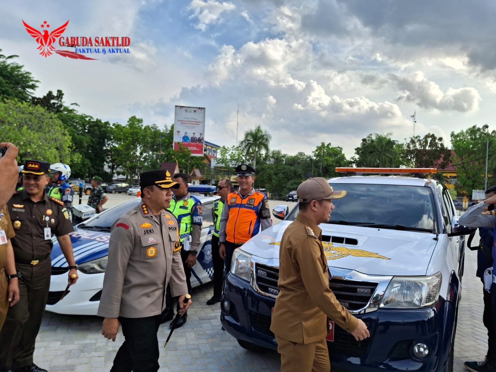 Kapolresta Pekanbaru Pimpin Apel Gelar Pasukan Dalam Rangka Pengamanan Presiden RI ke Riau