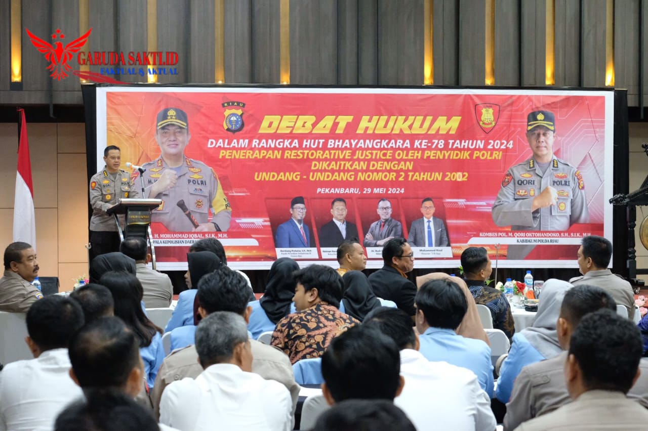 Irjen Iqbal Hadiri Lomba Debat Hukum Restorative Justice Bersama Mahasiswa di Riau