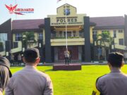 Kapolres Kuansing Pimpin Apel Pagi Persiapan Kunjungan Kerja Presiden RI ke Provinsi Riau