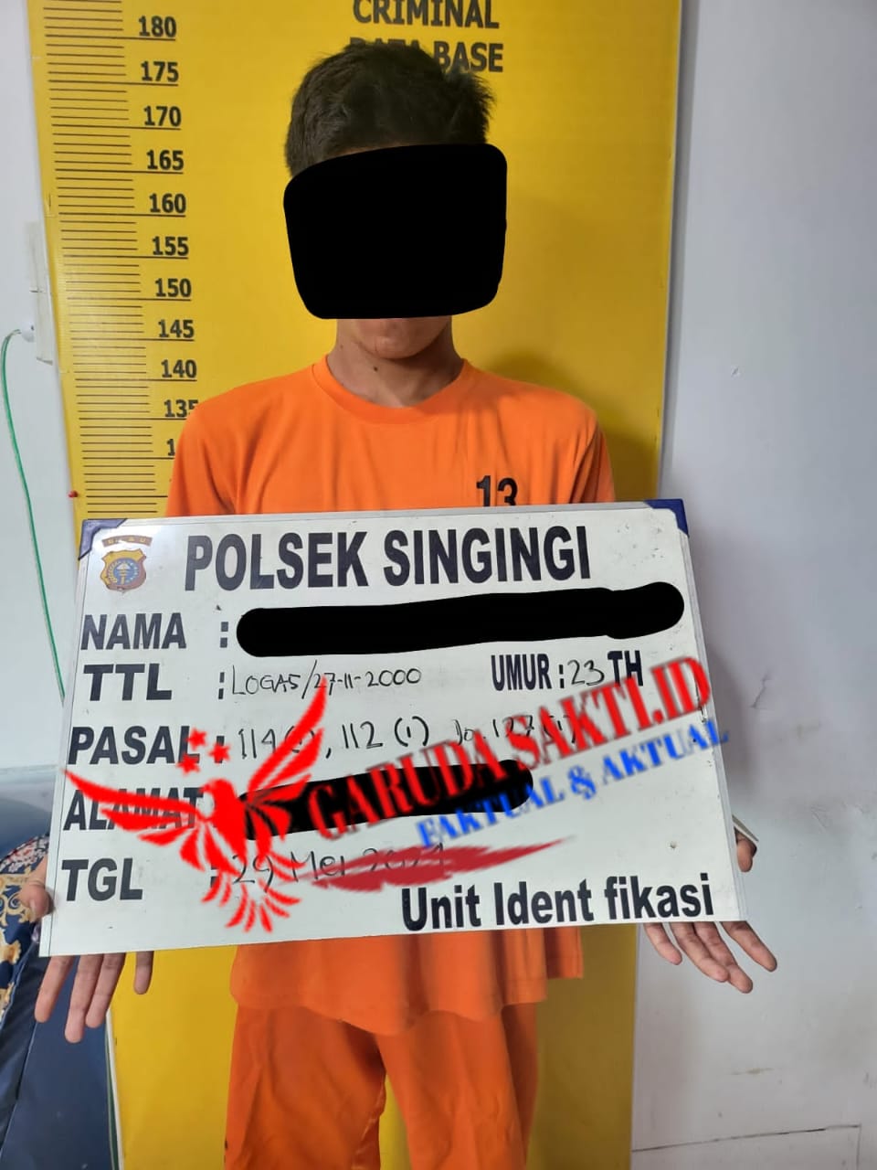 Pengungkapan Tindak Pidana Narkotika Jenis Shabu oleh Polsek Singingi