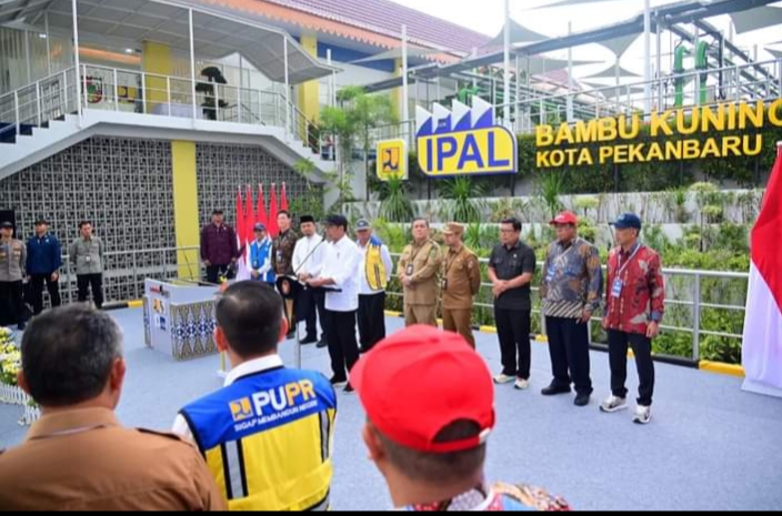 Sistem Pengelolaan Air Limbah Domestik Terpadu Resmi Beroperasi di Riau