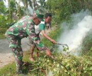 Aksi Kerja Bakti Babinsa Beserta Warga Panggungrejo