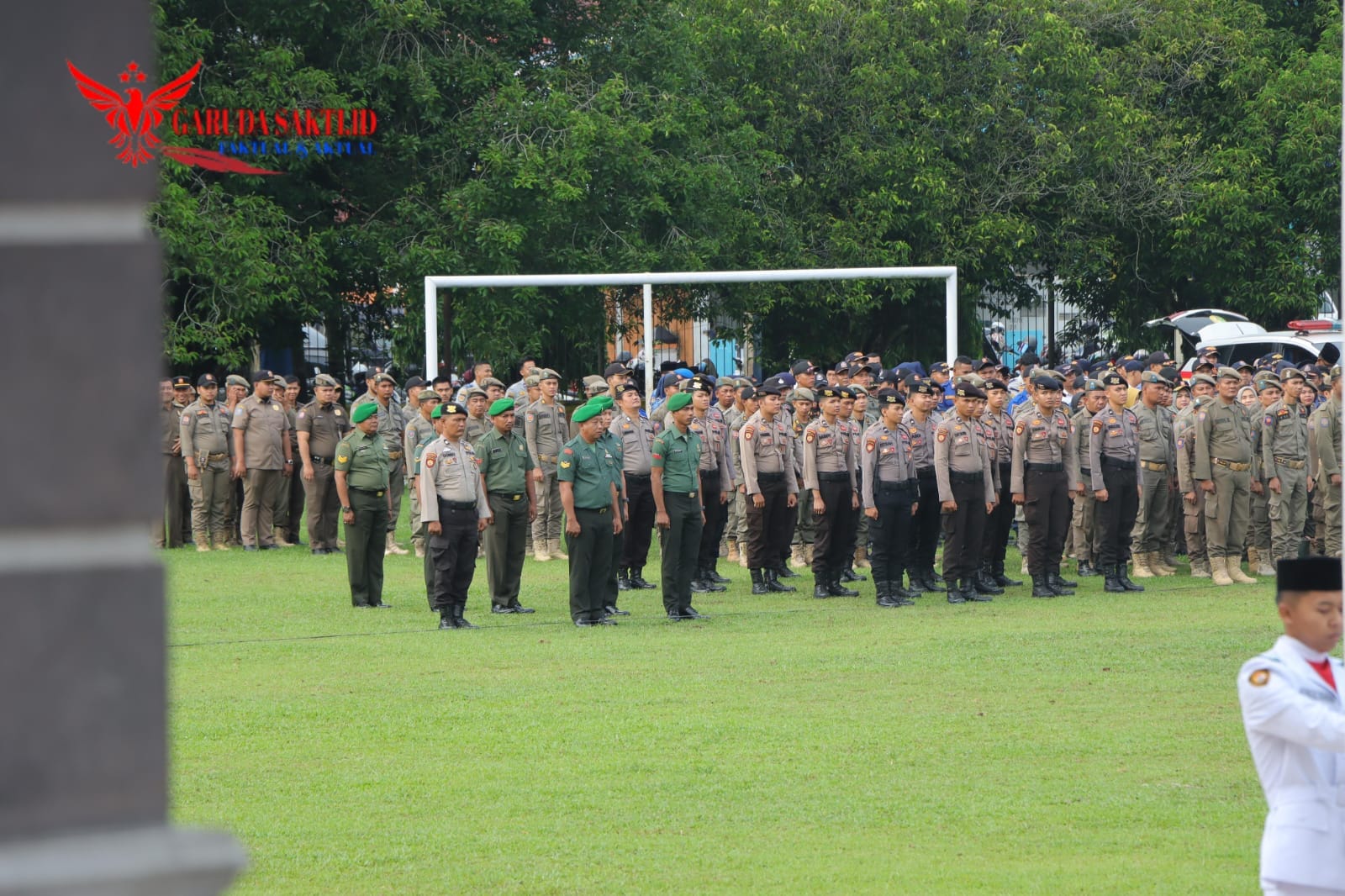 Kabag SDM Polres Kuansing Hadiri Upacara Hari Lahir Pancasila di Lapangan Limuno Tahun 2024