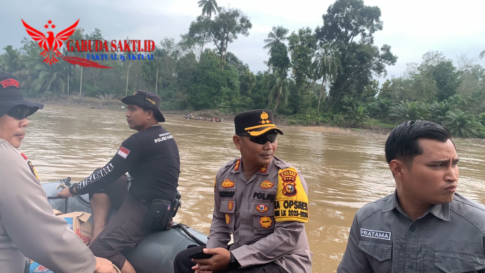 Sat Samapta Polres Kuansing Amankan Kegiatan Pacu Jalur di Desa Lubuk Terentang