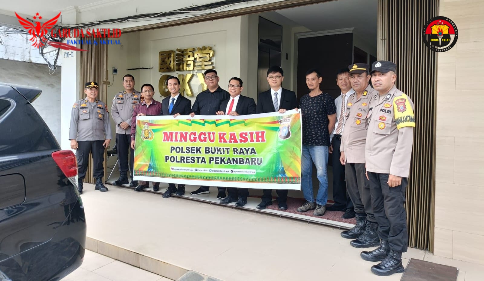 Polresta Pekanbaru Gelar Minggu Kasih Bersama Polsek Bukit Raya di Gereja GKY