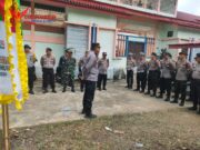 Polres Kuansing Gelar Apel Pengamanan Hari Ketiga Pacu Jalur Kecamatan Gunung Toar Tahun 2024