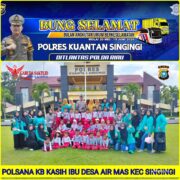 Satlantas Polres Kuansing Unit Kamsel Adakan Giat Polsanak di Taman Lalu Lintas Mapolres Kuansing