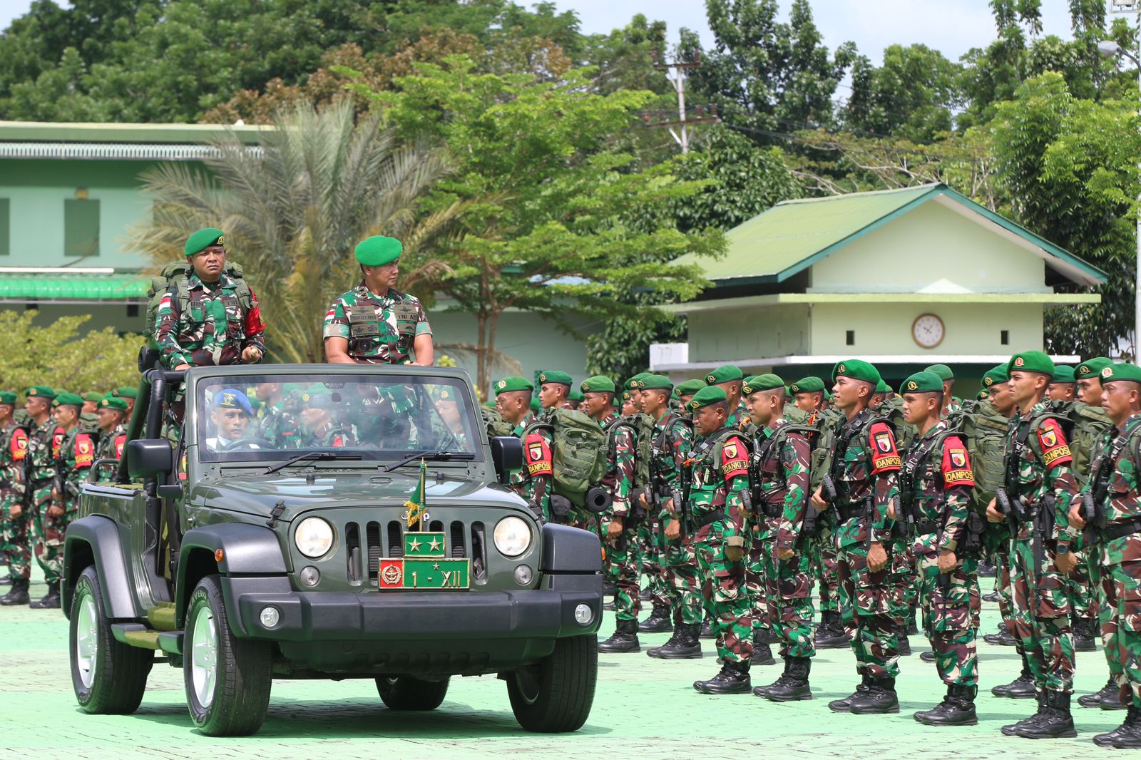 Terima Satgas Pamtas RI-MLY Yonzipur 5/ABW, Ini Penekanan Pangdam XII/Tpr