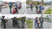 Jaga Kondusifitas Kota Mulia Kabupaten Puncak Jaya, Satgas Yonif 115/ML Laksanakan Kegiatan Sweeping