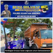 Sat Lantas Polres Kuansing Gelar Sosialisasi Program Bulan Angkutan Umum Berkeselamatan