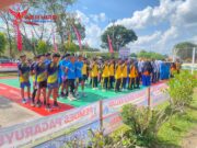 Piala Kapolsek Cup I tahun 2024 HUT Bhayangkara Ke 78 di Lapangan Bola Volly Polsek Tapung