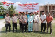 Jelang Hari Bhayangkara, Polres Kampar Serahkan Bantuan Meterial untuk Pembangunan