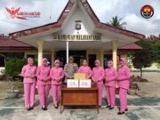 Kapolsek Kuantan Tengah dan Bhayangkari Polsek Kuantan Tengah Gelar Bansos dalam Rangka HUT Bhayangkara ke-78
