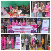 Polres Kuansing Salurkan Bansos Kepada Purnawirawan dan Warakauri dalam Rangka Hari Bhayangkara Ke-78