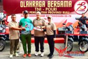 Kapolresta Pekanbaru Ikuti Kegiatan Olahraga Bersama Dalam Rangka HUT Bhayangkara Ke-78