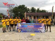 Final Turnamen Bola Voli Polsek Singingi Semarakkan HUT Bhayangkara ke-78
