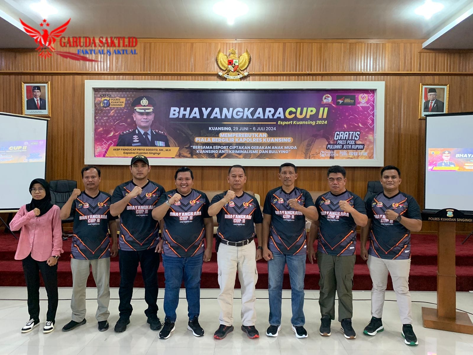 Peringati Hari Bhayangkara ke-78, Polres Kuansing Gelar Turnamen Bhayangkara Cup II E-Sport Kuansing 2024