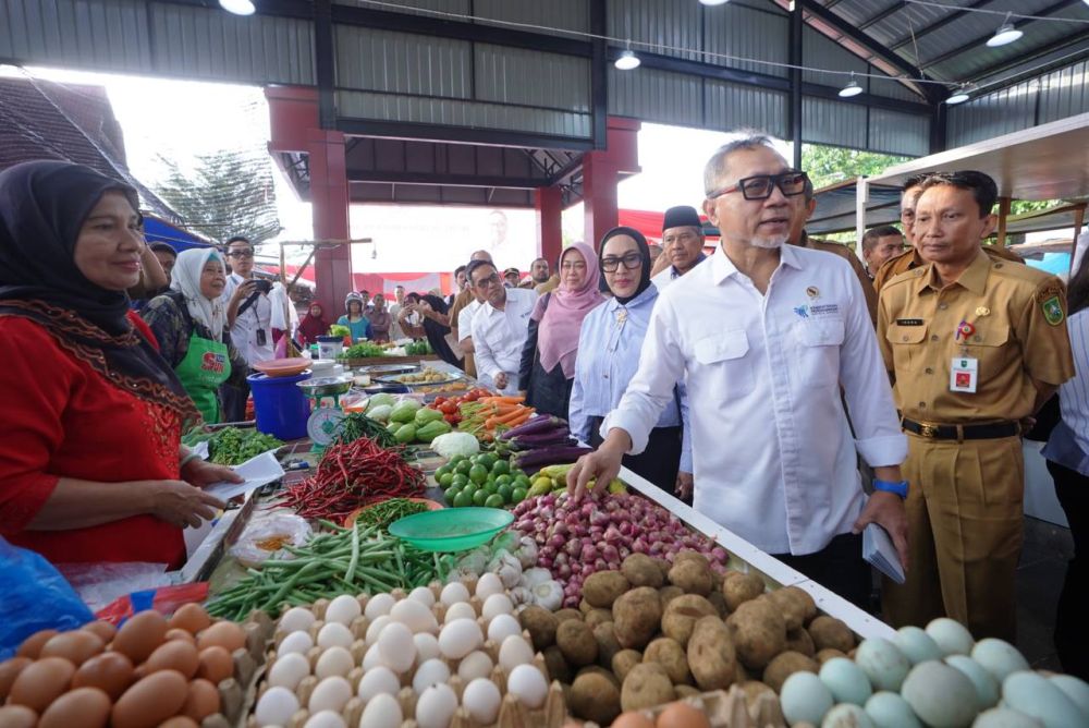 Mendag RI Zulkifli Hasan Resmikan Pasar Rakyat Palapa Kota Pekanbaru