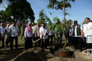 70 Pohon Bibit Durian Musang King Ditanam di Halaman Kediaman Gubernur Riau