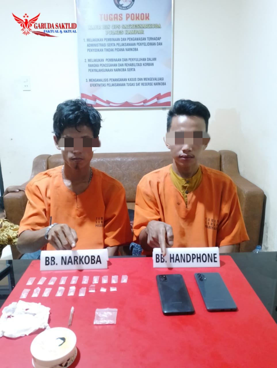 19 Paket Narkoba Berhasil Diamankan Dari Dua Pelaku Warga Desa Pulau Birandang