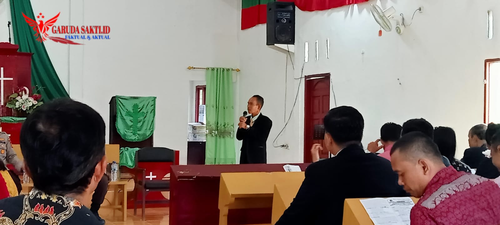 Polresta Pekanbaru dan Polsek Rumbai Pesisir Gelar Minggu Kasih Bersama Jemaat Gereja GKPI