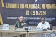 Rakornis TMMD ke-121 TA 2024 di Makorem 031/WB melalui Vicon