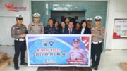 Sat Lantas Polres Kuansing Gelar Minggu Kasih di Gereja GPIB Efrata Sungai Jering