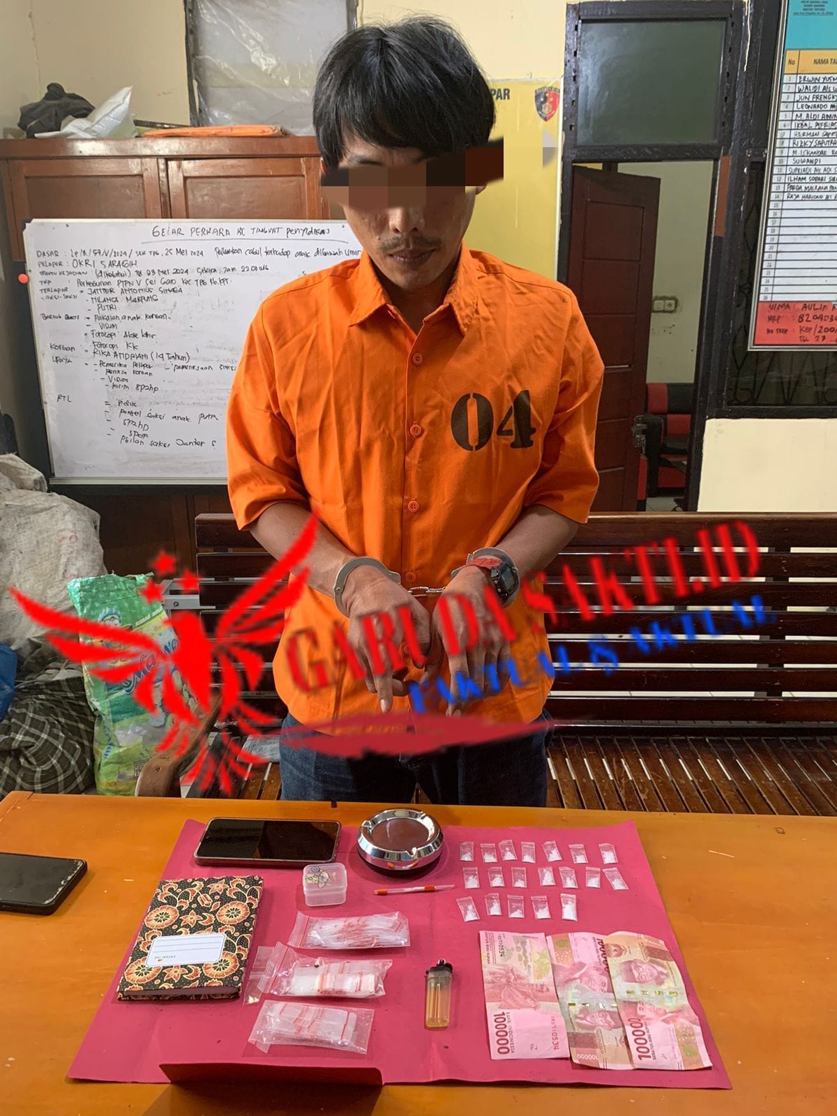 19 Paket Sabu-sabu Siap Edar Diamankan Dari Warga Desa Laboy Jaya Oleh Polsek Tapung