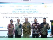 Kolaborasi BUMN, PLN Gandeng Mandiri, BRI, BNI dan BSI Tingkatkan Layanan Ketenagalistrikan di Riau