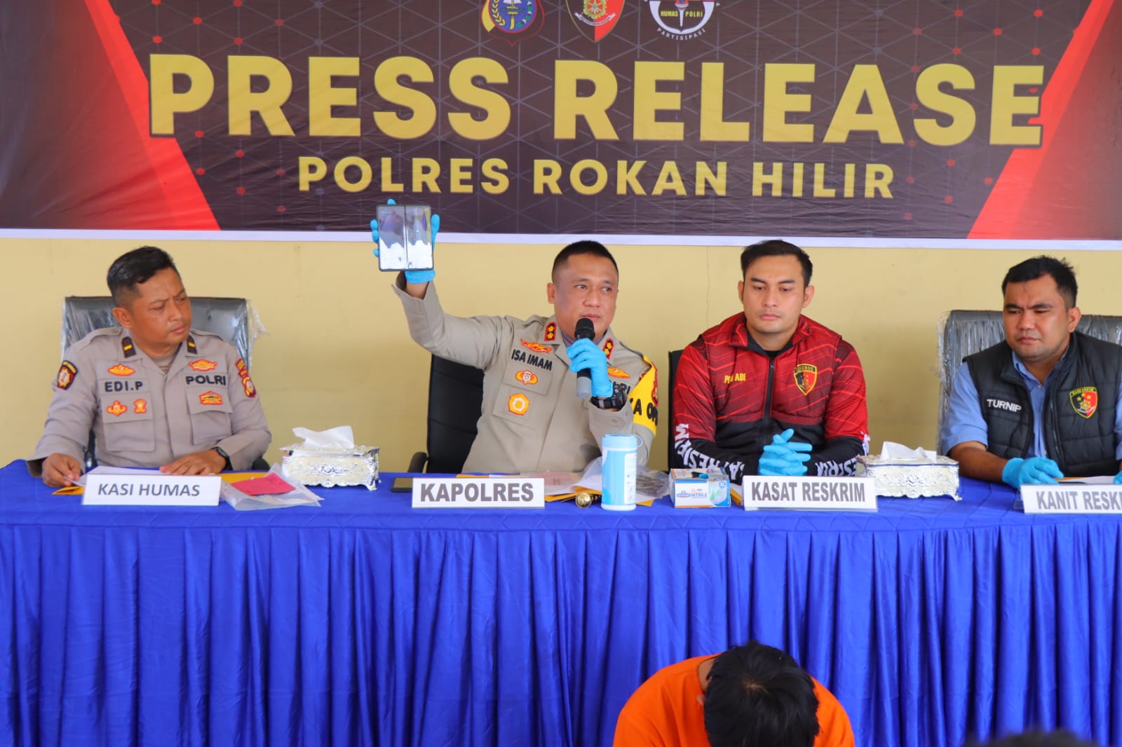 Kapolres Rohil Baru Berhasil Ungkap Kasus Pembunuhan di Hari Pertama Bertugas