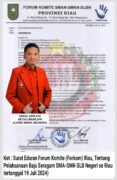 Peduli Dunia Pendidikan, Ketua Umum AMI minta Pengurus Kawal Terus Surat Edaran Forkom Riau